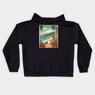 Sayulita Nayarit Mexico Vintage Tourism Travel Retro Kids Hoodie